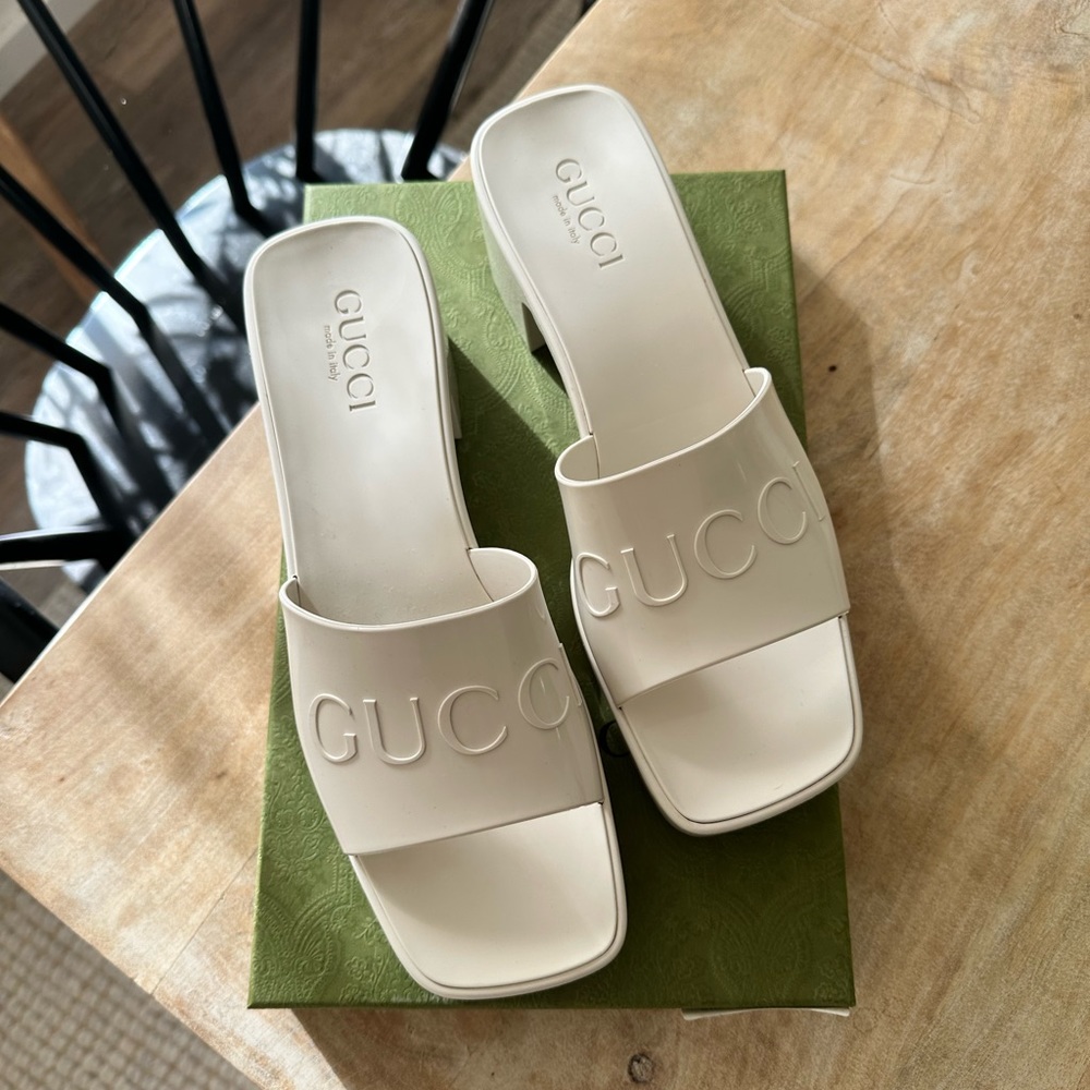 Gucci rubber heels